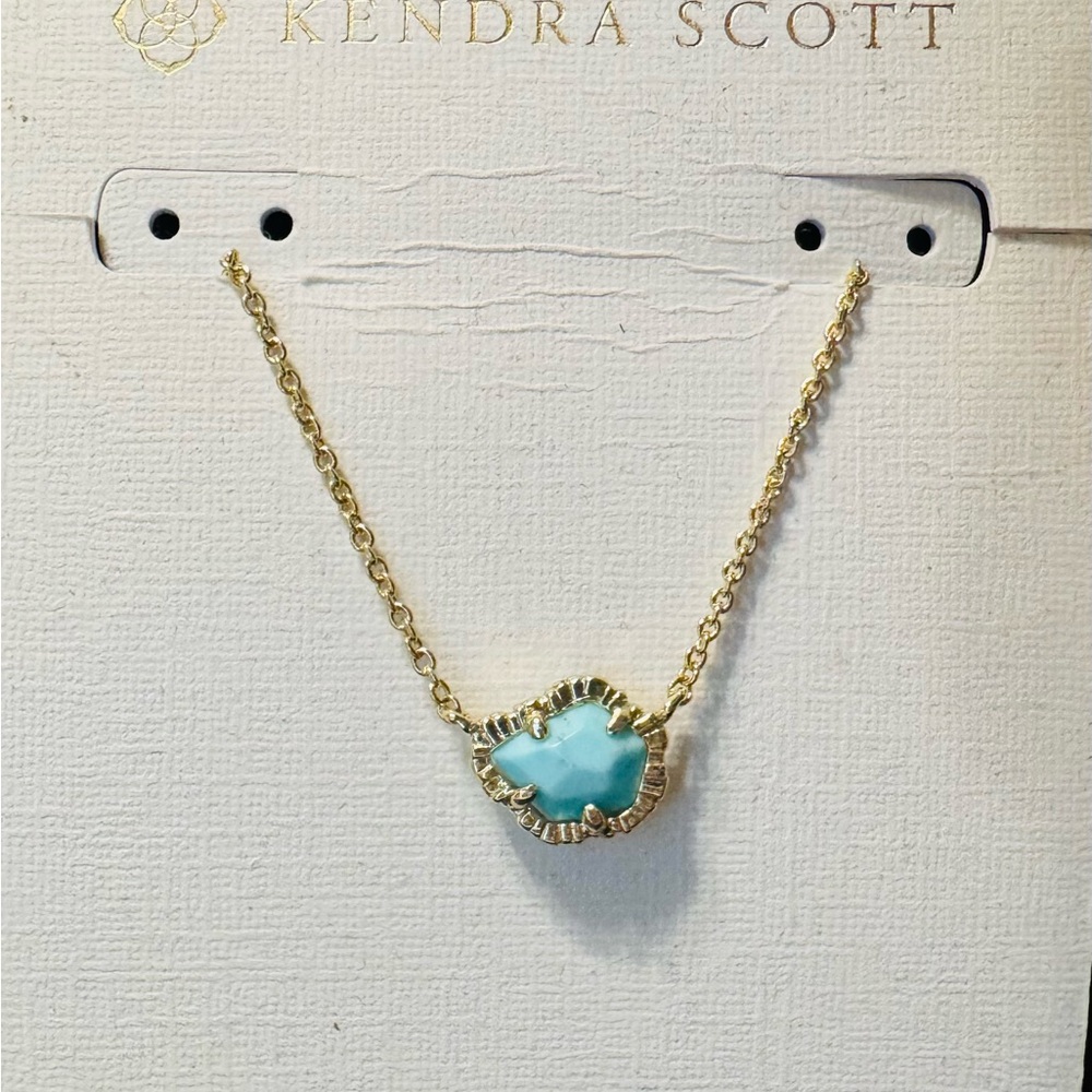 Kendra Scott Abbie Turquoise Pendant Necklace